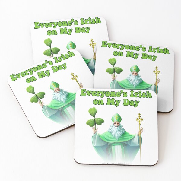 Item preview, Everyone's IRISH On My Day - Saint-like Image designed and sold by The Imagination Source™.