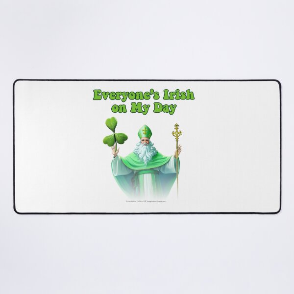 Item preview, Everyone's IRISH On My Day - Saint-like Image designed and sold by The Imagination Source™.