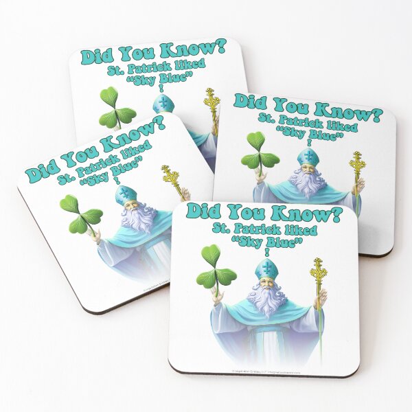 Artikelvorschau, Wussten Sie, dass St. Patrick „HIMMELBLAU“ mag??? - Heiligenhaftes Bild entworfen und verkauft von The Imagination Source™.