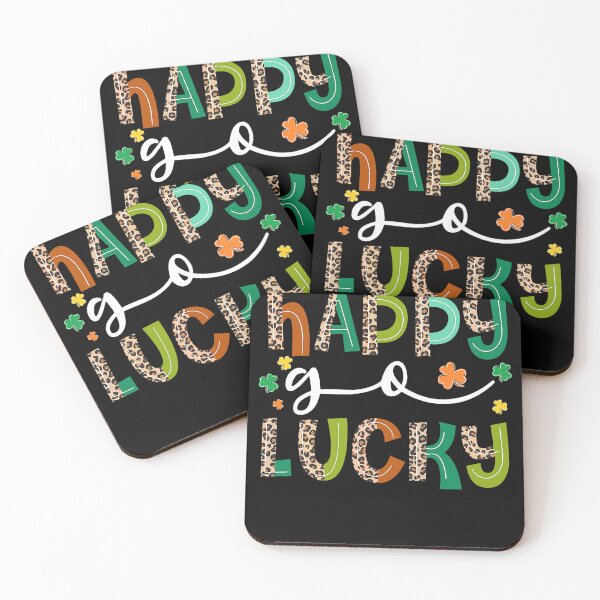 Item preview, Happy Go Lucky St Patricks Day Leopard Lucky Clover Shamrock designed and sold by BalladOfZeus.