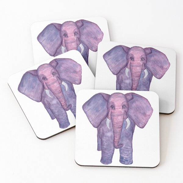 Item preview, Purple Elephant Watercolor designed and sold by astropirate710.