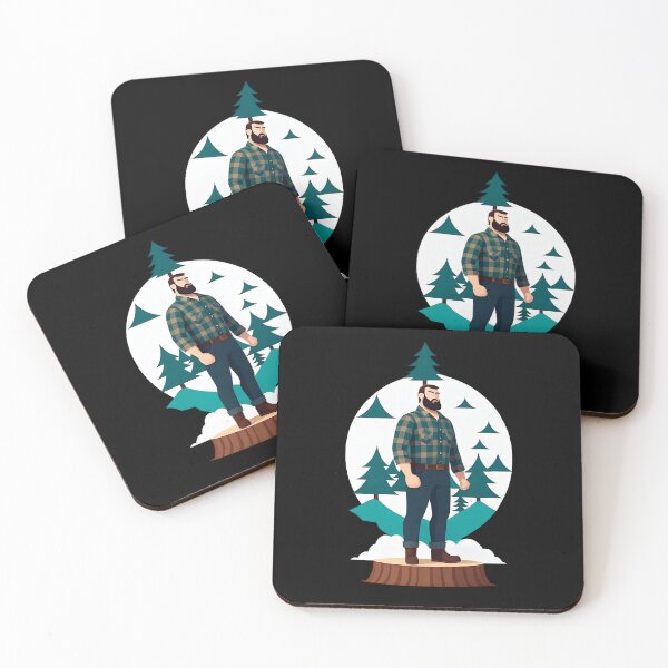 Item preview, Paul Bunyan flat illustration designed and sold by BarracudApps.