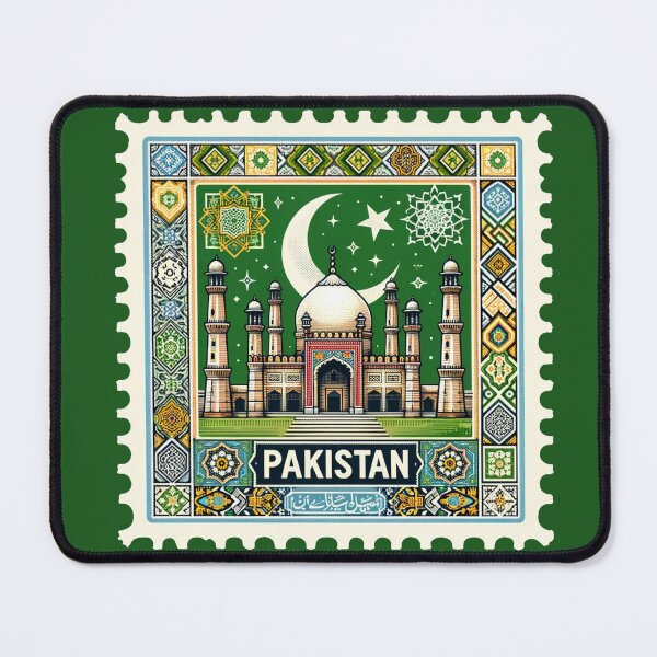 Item preview, Pakistan's Badshahi Mosque/Masjid Lahore Stamp designed and sold by theOneWhoDraws.