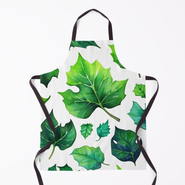 Item preview, Green Leaves - Natural Floral Pattern Décor White Background designed and sold by SassyArtistry.