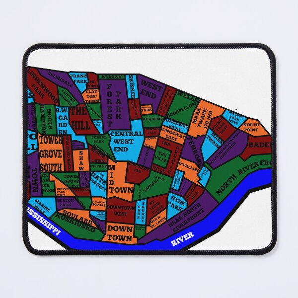 Item preview, St. Louis Neighborhood Map designed and sold by vossfish.