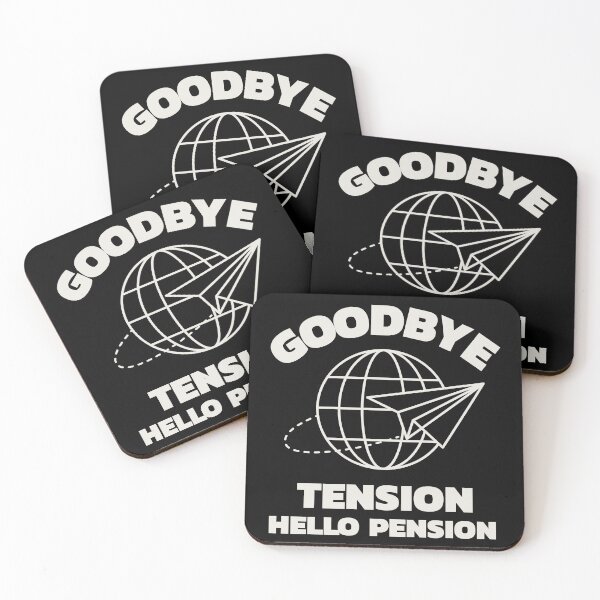 Item preview, Goodbye Tension Hello Pension designed and sold by crazydotdesigns.