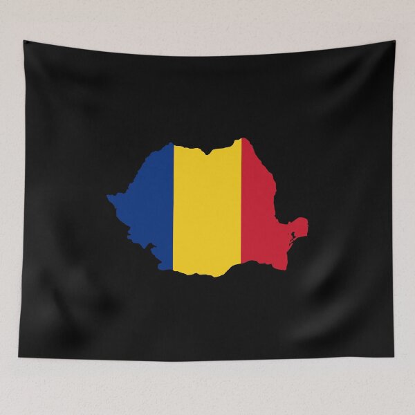 Item preview, Flag Map of Romania designed and sold by feether-store.