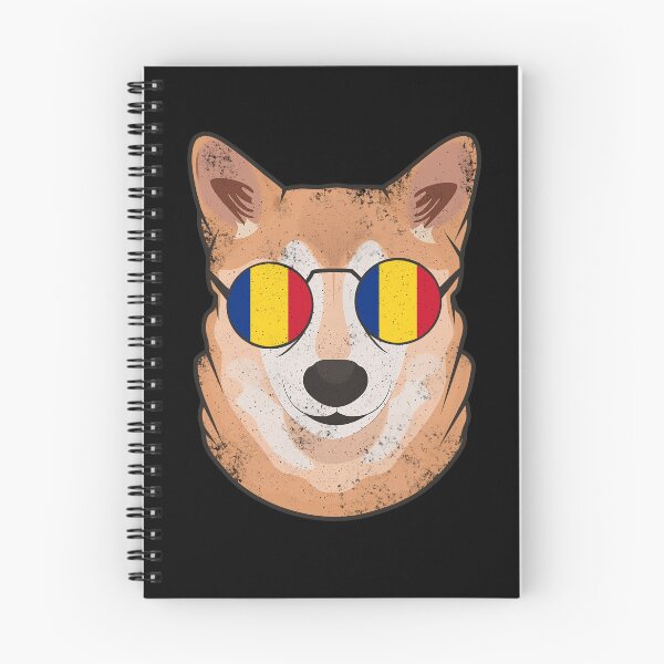 Item preview, Vintage Patriotic Shiba Inu Romanian Flag designed and sold by feether-store.