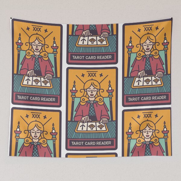 Item preview, Professional Tarot Card Reader Card Illustration designed and sold by EmeraldeaArt.