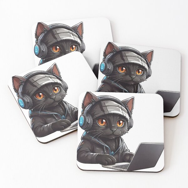 Item preview, Black cat programmer designed and sold by kapkoo.