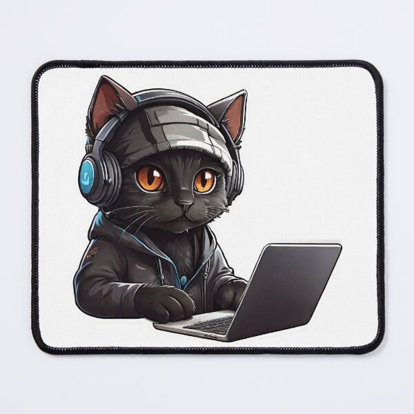 Item preview, Black cat programmer designed and sold by kapkoo.