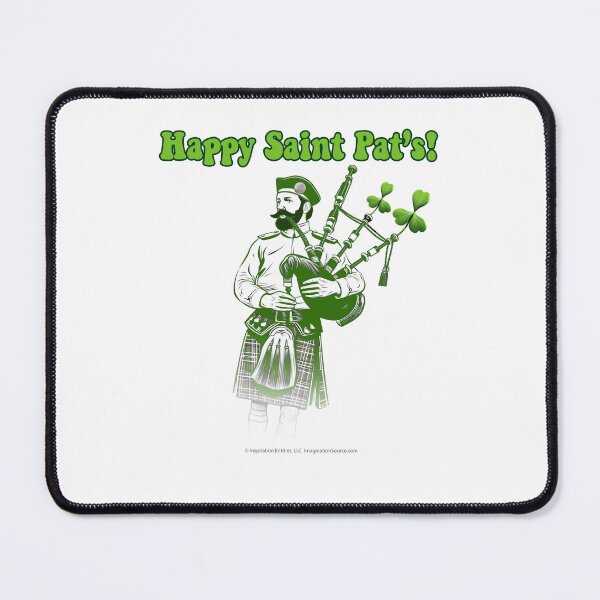 Item preview, Happy St Pat's! - Bagpipe Player designed and sold by The Imagination Source™.