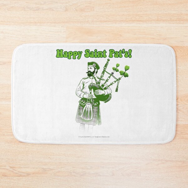 Item preview, Happy St Pat's! - Bagpipe Player designed and sold by The Imagination Source™.
