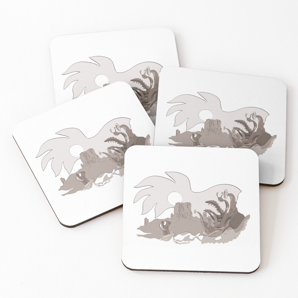 Item preview, Coasters (Set of 4) designed and sold by THE-RED-ROBOT.