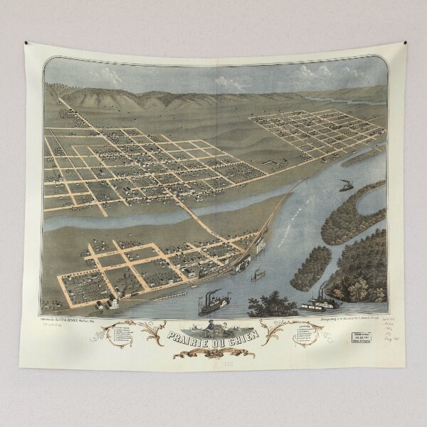 Artikelvorschau, Prairie du Chien, Wisconsin (1870) entworfen und verkauft von allhistory.