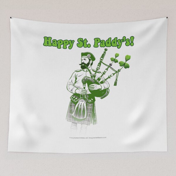 Item preview, Happy St Paddy's! - Bagpipe Player designed and sold by The Imagination Source™.