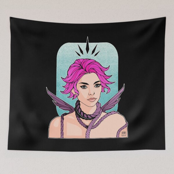 Item preview, Anime Non Binary Angel with Wings  designed and sold by ObsidianDaz.