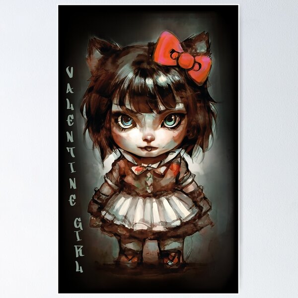 Item preview, Chibi Valentine girl designed and sold by LuckyFamily.