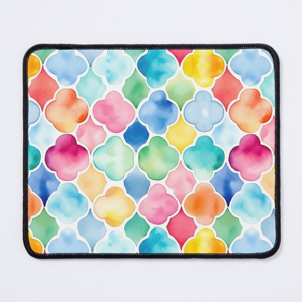 Item preview, quatrefoil watercolor pattern designed and sold by photosmatic.