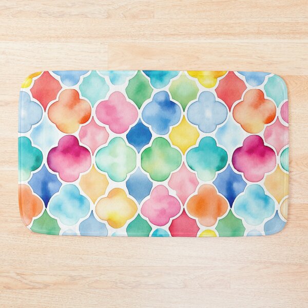 Item preview, quatrefoil watercolor pattern designed and sold by photosmatic.