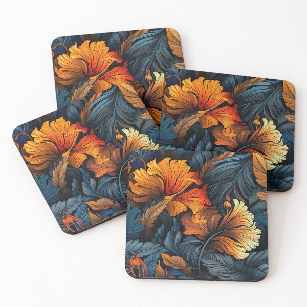 Item preview, Gladiolus Tile 19: Rainbow Trumpets Soaring on Blazing Vibrant Spears of Floral Fire designed and sold by TheBrainArt.