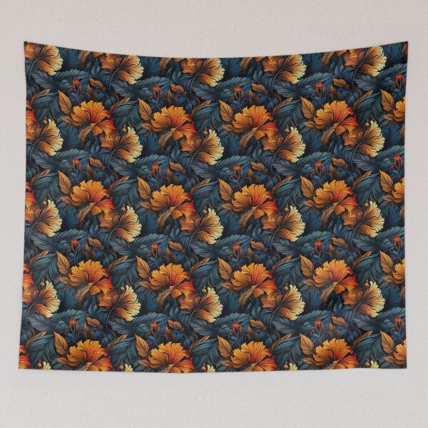 Item preview, Gladiolus Tile 19: Rainbow Trumpets Soaring on Blazing Vibrant Spears of Floral Fire designed and sold by TheBrainArt.