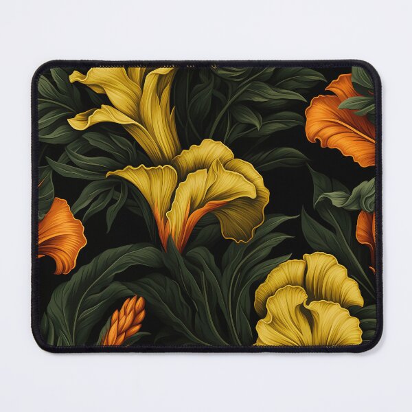 Item preview, Gladiolus Tile 20: Rainbow Trumpets Soaring on Blazing Vibrant Spears of Floral Fire designed and sold by TheBrainArt.