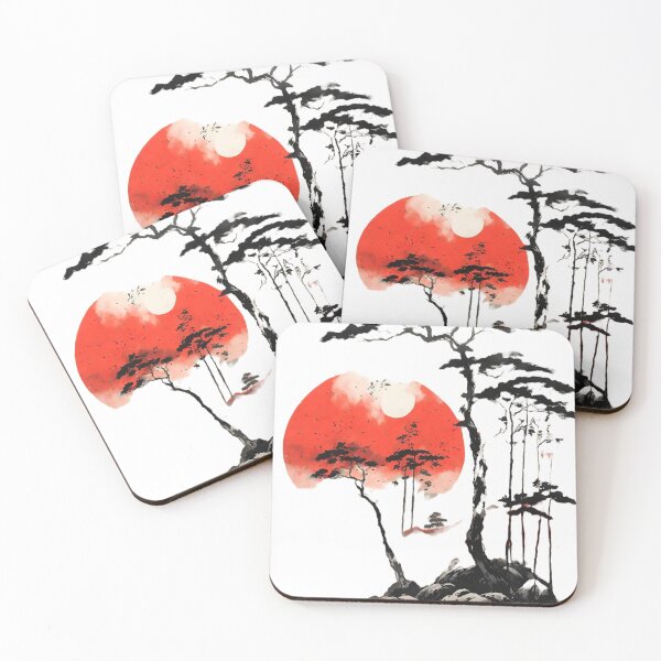 Item preview, Serenity's Embrace: Old Tree Beneath the Red Moon designed and sold by Digistorma.