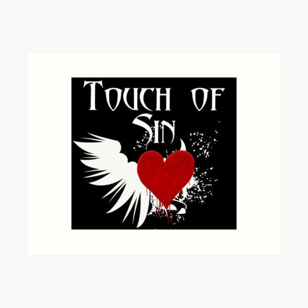 Touch of Sins (red) Art Print