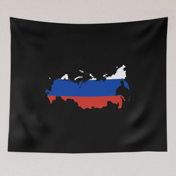 Item preview, Flag Map of Russia designed and sold by feether-store.