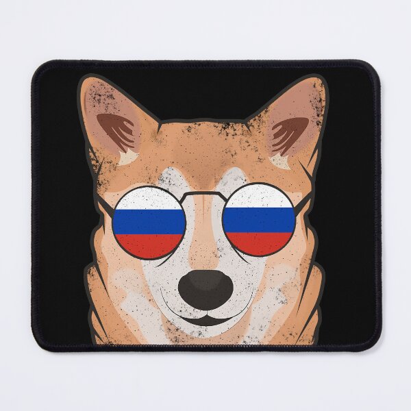 Item preview, Vintage Patriotic Shiba Inu Russian Flag designed and sold by feether-store.