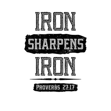 Stickers With Bible Sayings, Iron Sharpens Iron Sticker, Religious  Stickers With Bible Verse, Christian iPhone Case Sticker Magnet for Sale  by crossesforever