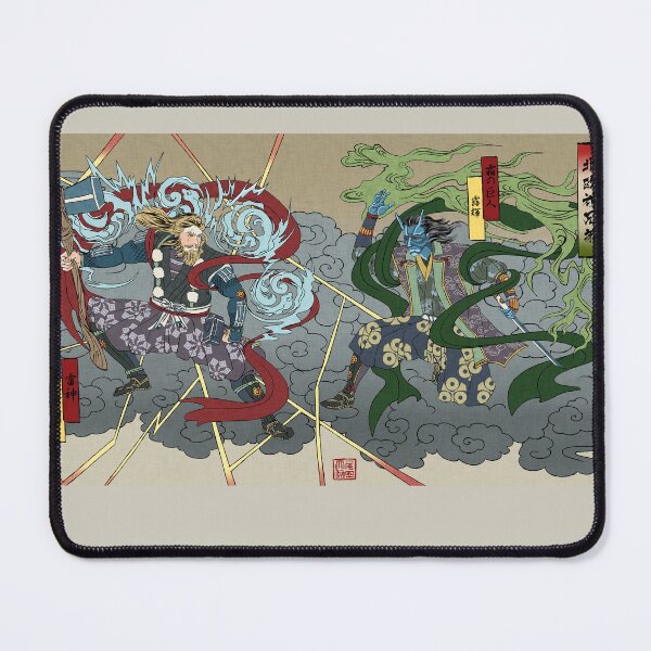 Item preview, Thor and Loki Ukiyo-e designed and sold by otmille.