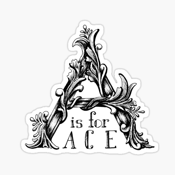 'A' is for Ace Sticker
