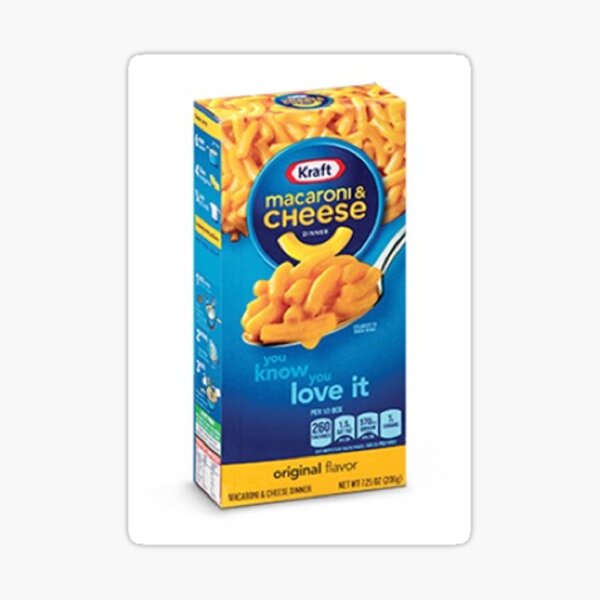 Kraft Mac And Cheese Sticker Sticker By Void95 Redbubble - cheese decal roblox