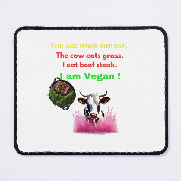 Item preview, I eat beef and I am vegan designed and sold by Lemilemi.