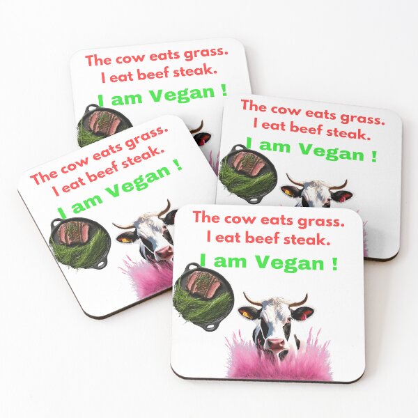 Item preview, I eat beef and I am vegan designed and sold by Lemilemi.