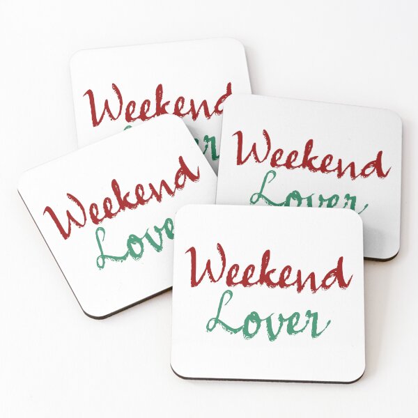 Item preview, Weekend Lover - Colorful Text Design designed and sold by well3eyond.