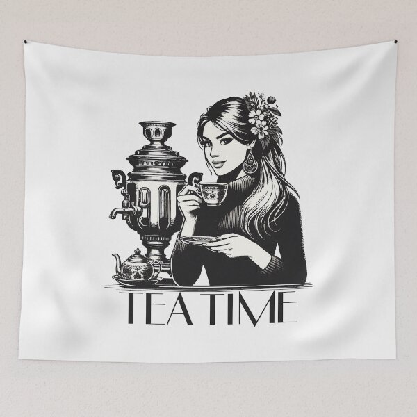 Item preview, Samovar tea time wife gift designed and sold by Pineapple-Tree.