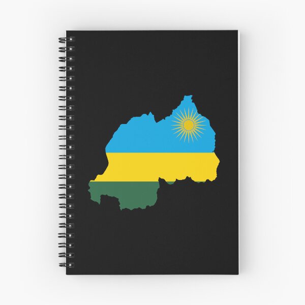 Item preview, Flag Map of Rwanda designed and sold by feether-store.