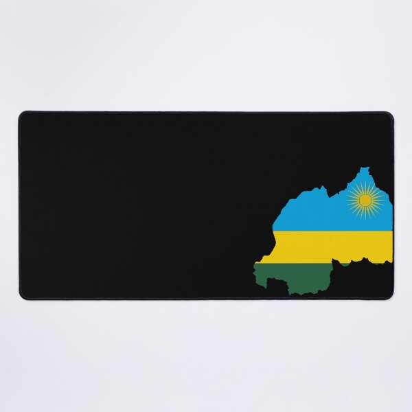 Item preview, Flag Map of Rwanda designed and sold by feether-store.