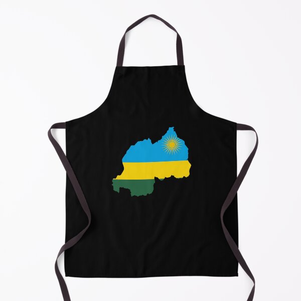 Item preview, Flag Map of Rwanda designed and sold by feether-store.