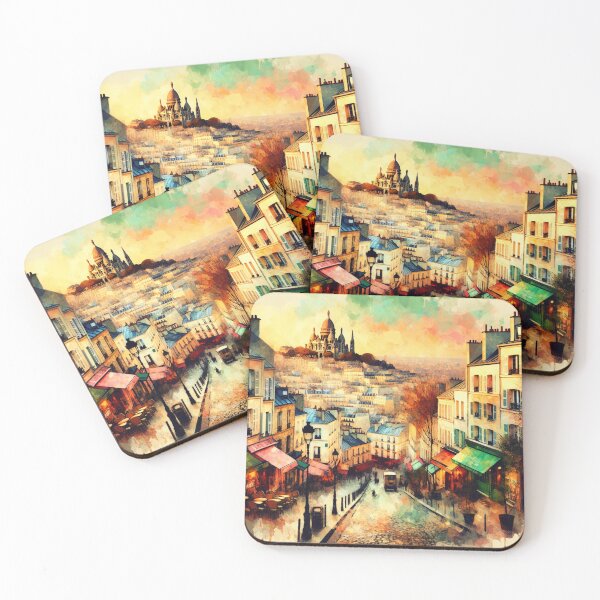 Item preview, Esquisse Bohème: Una interpretación abstracta de Montmartre designed and sold by FrescoDesign.