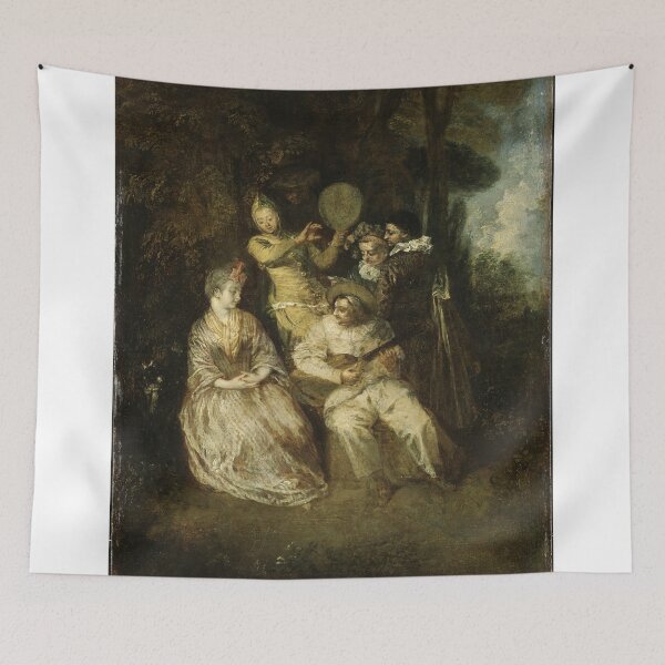 Item preview, jean antoine watteau paintings jean antoine watteau artwork 1684 1721 designed and sold by Rayscompany.