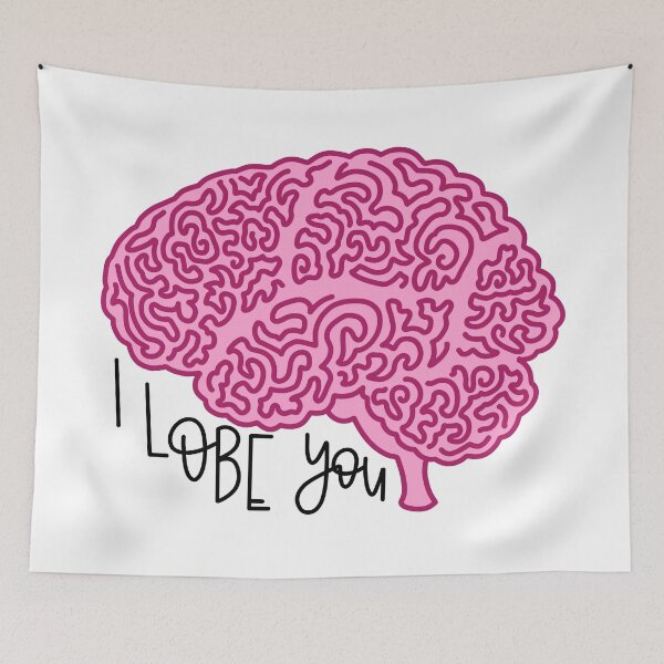 Item preview, i lobe you brain pun designed and sold by hintofmint.