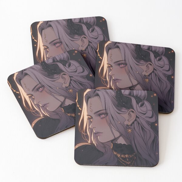 Item preview, Horned Gothic Fantasy Anime Girl designed and sold by bubblegoth.