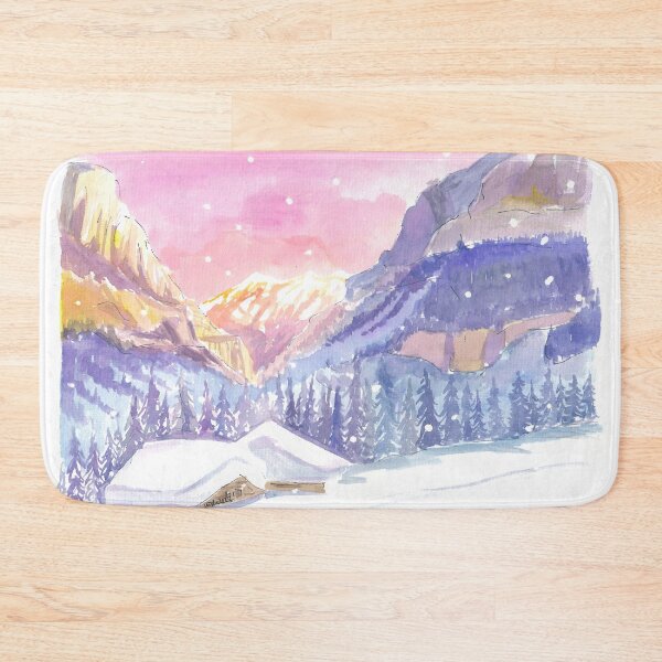 Item preview, Grindelwald Switzerland Romantic Mountain Hut in Winter Snow designed and sold by artshop77.