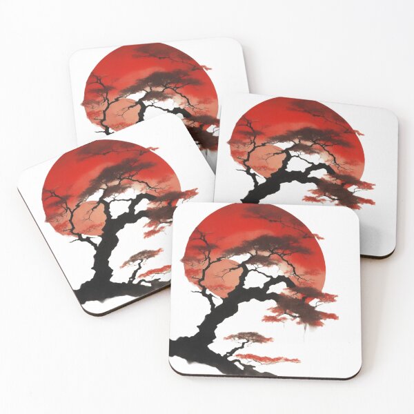 Item preview, Serenade of Shadows: Ancient Tree beneath Crimson Moon designed and sold by Digistorma.