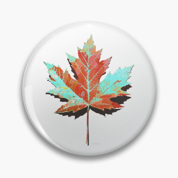 Item preview, Changing Colors Red Maple Leaf Nature Art designed and sold by Sharon Cummings Art.