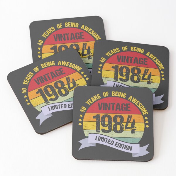 Item preview, Vintage Made in 1984 40 Years Birthday of Being Awesome designed and sold by Crea-mood.